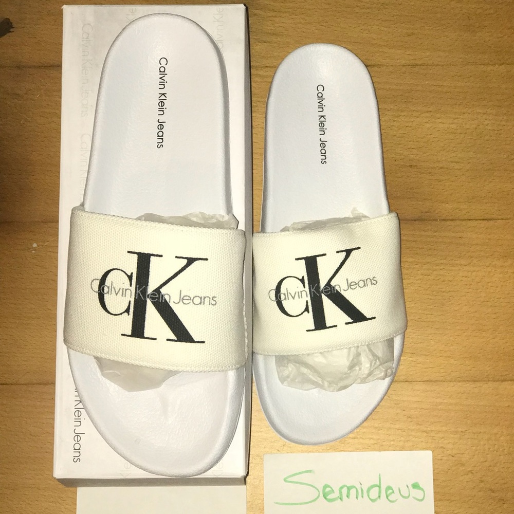 CK CALVIN KLEIN VIGGO CANVAS SANDALS MEN